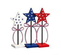 Étoiles en pour bois 4 Juillet, Décoration Patrie 3 Étoiles(B)