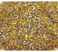 Étoiles Glitter comestibles Noël Époussées de sucre Cristaux de sucre scintillants Or bleu blanc Mélange multicolore, pour la cuisson, la décoration du dessert et les cocktails, souffle de la unicorne