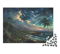 Étoiles Hawaï Casse-tête 1000 Pièces sans Poussière, Puzzles pour Adultes Jeu De Patience pour Une Activité Jour De Pluie, Cadeau De Retraite 70x50cm/1000pcs