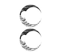 Étoiles lune tatouage autocollant rond terre femmes faux tatouages hommes corps bras Art tatouage étanche (10.5 * 6 cm)(006)