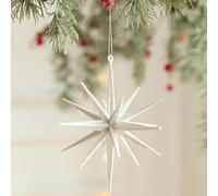 Étoiles pailletées - 14 x 14 cm - Décorations à paillettes, boules de Noël | Pendentif étoile de vacances pour appartement, salon, cuisine, maison, petit espace, salle de classe