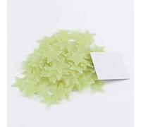 Étoiles Qui Brillent Dans le Noir, 100 Pièces 3cm étoiles De Plafond Autocollants Muraux de l'espace Fluorescents ciel étoilé Stickers Pour la Décoration de la Pièce