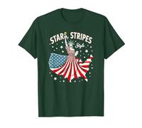 Étoiles, Rayures et icône du Style T-Shirt
