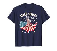 Étoiles, Rayures et icône du Style T-Shirt