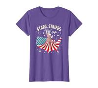 Étoiles, Rayures et icône du Style T-Shirt