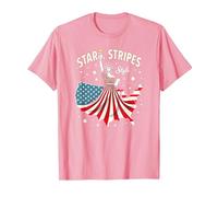 Étoiles, Rayures et icône du Style T-Shirt