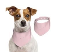 Étoiles Roses et Blanches imprimées,Bandanas pour Chien, écharpe en Coton, Bavoirs réglables pour Animaux de Compagnie,L