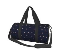 Étoiles Scintillantes Roses Bleu foncé et Or Rose étoilées, Sac de Voyage de Grande capacité, Sac à Main Rond, Sac de Voyage de Sport, fourre-Tout, Sac de Fitness