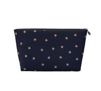 Étoiles Scintillantes Roses Bleu foncé et Or Rose étoilées, Trousse de Toilette Trousse de Maquillage Sac à cosmétiques Trousse de Toilette de Voyage Portable