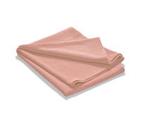 Etol Design Couvre-lit en coton délavé Stripe 260x260 Rose poudreux