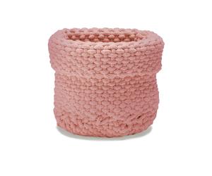 Etol Design Panier de rangement Rope Dusty pink