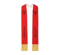 Étole de prêtre, Le prêtre a volé le polyester brodé multicolore for la cérémonie d'église