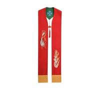 Étole de prêtre, Le prêtre a volé le polyester brodé multicolore for la cérémonie d'église
