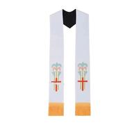 Étole de prêtre, Le prêtre a volé le polyester brodé multicolore for la cérémonie d'église