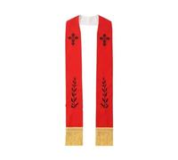 Étole de prêtre, Le prêtre a volé le polyester brodé multicolore for la cérémonie d'église