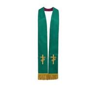 Étole de prêtre, Le prêtre multicolore brodé de polyester a volé for des cérémonies d'église
