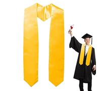Étole de remise de diplôme jaune pour adulte, unisexe, 160 cm, écharpe académique en satin pour l'école, l'église, la cérémonie, les événements religieux, l'étole de prêtre, accessoire de remise de