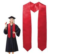 Étole De Remise De Diplôme Rouge Pour Adulte, Unisexe, Écharpe Académique En Satin 160 cm Pour École, Église, Cérémonies, Événements Religieux, Étole De Prêtre, Accessoire De Diplôme Universitaire