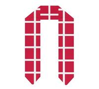 Étole De Remise De Diplômes Pour Adultes Ornée Du Drapeau Du Royaume Du Danemark Unisexe Pour Cérémonie Scolaire Ou Religieuse Cadeau De Fin D'Études