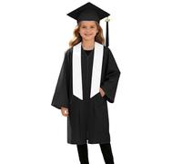 ÉTole De Remise De DiplôMes pour Enfants éCharpe CéRéMonielle De Couleur Unie éTole AcadéMique en Satin pour La Remise des DiplôMes De L'éCole Primaire Et du CollèGe