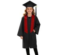 ÉTole De Remise De DiplôMes pour Enfants éCharpe CéRéMonielle De Couleur Unie éTole AcadéMique en Satin pour La Remise des DiplôMes De L'éCole Primaire Et du CollèGe
