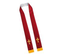 Étole de réversible du clergé, écharpe d ' église, double face, conception croisée chrétienne pour les services et les événements de culte, étole double face, vêtement de communion pour chrétiens