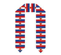Étole D'Honneur De Remise De Diplômes Style Classique Avec Bordure Unisexe Pour Adulte Clergé Chorale Pour Cérémonie Scolaire Ou Religieuse Imprimé Drapeau Yougoslave Cadeau De Fin D'Études