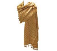 Etole écharpe Pashmina et Soie - Bicolore Beige