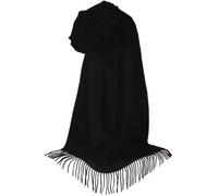 Etole en Cachemire et Laine Noire - Chale Grand...