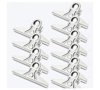 ETomey Clips de Reliure ， Clips Bulldog ， Grand Clip de Serrage Bulldog, Pinces Clip de Reliure Clip de charnière en métal en Acier Inoxydable Classeur de Dossier 150mm