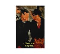 ETOMEY Lot de 10 affiches sur toile de style comédie humour noir - Impression sur toile pour salon, chambre à coucher - Style sans cadre - 30 x 45 cm