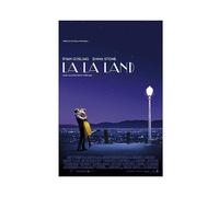 ETOMEY Poster de film de comédie romantique La La Land sur toile - Décoration murale pour salon, chambre à coucher - Style sans cadre - 60 x 90 cm