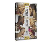 ETOMEY Poster sur toile Boxing-UFC 280 Charles Oliveira contre l'islam Makhachev - Décoration de chambre à coucher, bureau, chambre à coucher - 40 x 60 cm