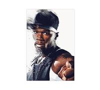 ETOMEY Poster sur toile Hiphop Rapper 50 Cent Curtis James Jackson III 11 - Décoration murale pour salon et chambre à coucher - Sans cadre - 20 x 30 cm