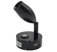 Etomvoop 12V LED Liseuse pour RV, avec Port de Charge USB, tactiles à intensité Variable pour intérieur de Voiture, Camping-Car, Caravane, Bateau, Blanc Chaud