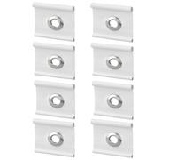 Etomvoop Lot de 8 œillets passepoilés pour rail de passepoil Ke-der 5/6 mm - 7/8 mm haute résistance pour auvent de camping, caravane, camping-car