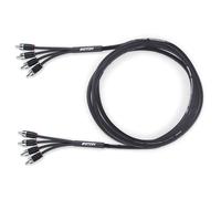 ETON Câble audio RCA 4P-55 - 4 canaux - 5,5 m de long - 4 fiches mâle vers 4 mâles - RCA vers RCA - Idéal pour amplificateur de voiture / radio