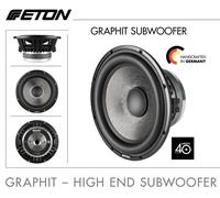 Eton Graphite 8-2 20 CM 2 x 2 Ohm Subwoofer Châssis 800 Watt Haut-Parleur