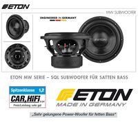 Eton Move Mw 10 Woofer 25 CM, 10 " Inch Subwoofer Chassis 1100 Watt
