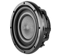 ETON MW 8 Flat Caisson de basses ultra plat 20 cm / 8" pour voiture, basse à course longue, 2 x 2 ohms, 2 x 250 W, haut-parleur basse avec aimant en ferrite, profondeur d'encastrement 74,5 mm