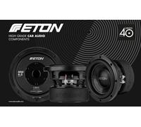 ETON MW 6.5 - Caisson de basses puissant de 16,5 cm - Basses longues et basses pour voiture - Avec aimant en ferrite - 2 x 2 ohms - 2 x 250 W - 1 pièce