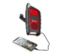Eton Odyssey Radio d'urgence à manivelle, radio météo NOAA, radio AM/FM à ondes courtes, lampe de poche, chargeur de téléphone, chargeur solaire, haut-parleur Bluetooth, radio sous licence officielle