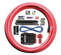 ETON PCC 10 - Kit de câbles de connexion d'alimentation de haute qualité 10 mm² pour installation d'amplificateurs de voiture et caissons de basses actifs, kit de câbles d'alimentation avec fusibles