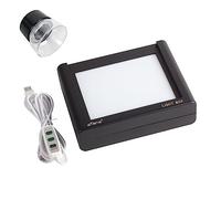 eTone Visionneuse de diapositives et de films, numérisation/numérisation/copie. Scanner boîte à lumière avec 10 interfaces USB à luminosité réglable. Livré avec objectif 10x.