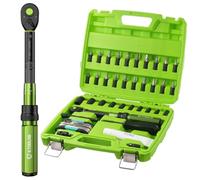ETOOLAB 37 tlg. Drehmomentschlüssel 1/4 zoll Set, ± 3% Fehlergenauigkeit, 1-26 N·m/10-231,3 lbf·in, 72 Zähne Fahrrad Drehmomentschlüssel für Reifenwechsel/Motorrad/Fahrrad