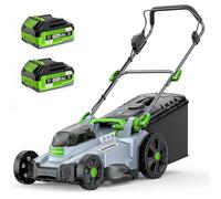 ETOOLAB Tondeuse à Gazon sans Fil 40 V (2x20V), Largeur de Coupe 43 cm, jusqu'à 500 m², 50L, brushless, kit Mulching, 2 Batteries 4,0 Ah + Chargeur