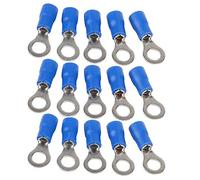 Etopar Lot de 100 connecteurs de terminal isolés en cuivre pour voiture M8 Bleu 14-16 Ga