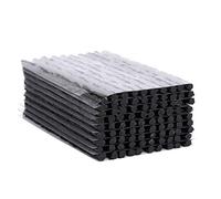 ETOPARS 100 pièces Réparation de Pneus sans Chambre Bande Crevaison Kit Cordes Prise Courant Caoutchouc Outil Rétablissement Voiture Noir 200mm x 3.5mm