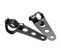 ETOPARS 2 Pièces Support de Phare de Moto Universel Support de Fixation Phare Moto Support de Montage Lampe Phare Réglable 31mm - 39mm Diamètre Tube de Fourche Noir