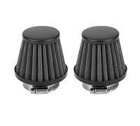 ETOPARS 2 X Noir Filtre à Air de Moto Universel Kit de Filtre d'admission d'air Moto 34mm 35mm 36mm Clamp Induction Carburateur Filtre d'entrée d'air Kit